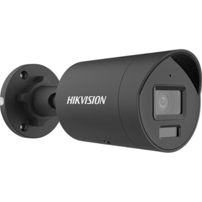 Hikvision 4MP DarkFighter Fixed Mini Bullet Network Camera (Black, Mic) - view 4