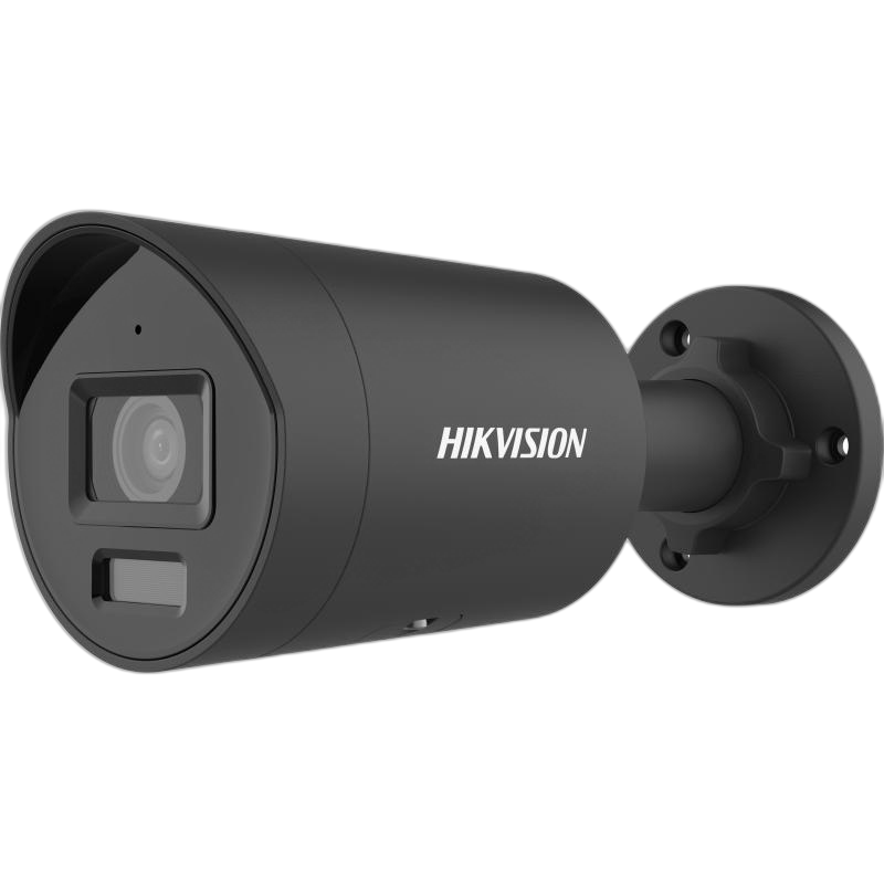 Hikvision 4MP DarkFighter Fixed Mini Bullet Network Camera (Black, Mic)