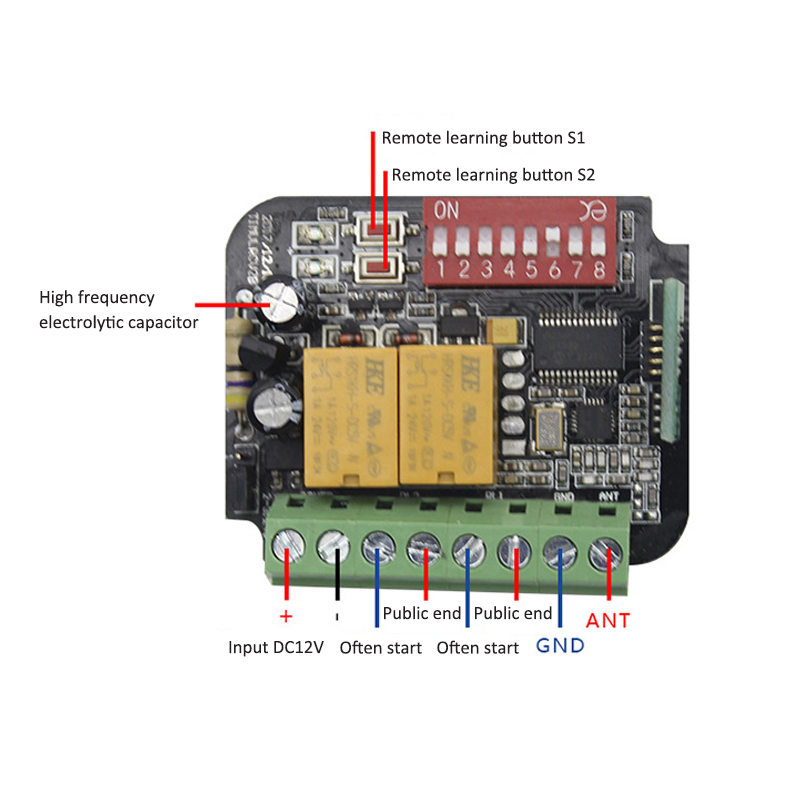 RX-MULTI RX MULTI 300-900MHZ Aprimatic TR2 TR4 TM4 Rolling code Remote control receiver switch - view 6
