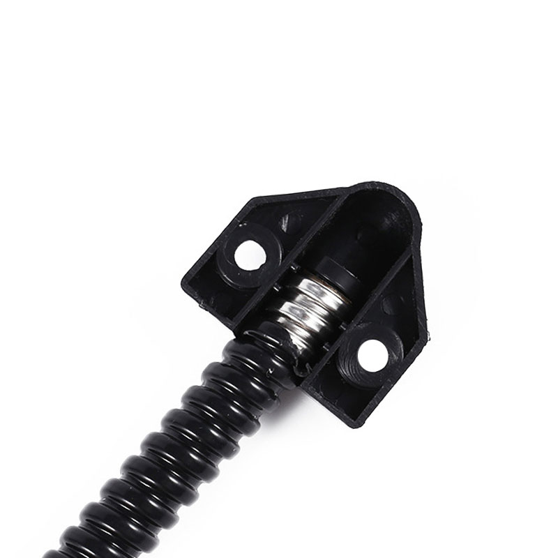 S4A-201 Black Flexible Armored Door Loop Wire Protector with Alloy Ends - view 5
