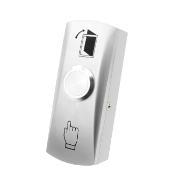 EB-1405S Narrow Thin Flat Switch Surface Mount Mini Zinc Alloy Metal Door Exit Release Button Push To Exit Button Dropper For Access Control-Zinc Alloy