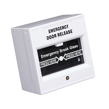 EB-20 Break Glass Fire Emergency Exit Release(White)-Emergency Break Glass