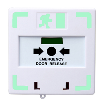 EB-20G Resetable Switch Call Point with Dual LED (White)-Emergency Break Glass