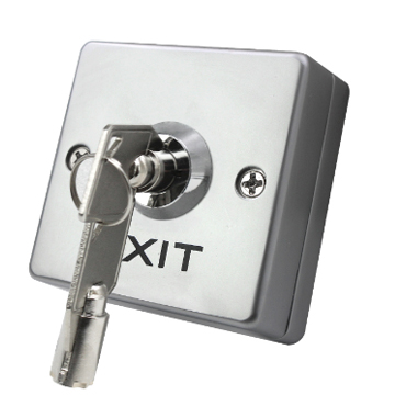 EB-53K Zinc Alloy Surface Mount Electric Door Exit Momentary Push Switch Door Release Key Exit Button Switch-Zinc Alloy