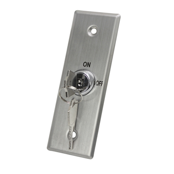 EB-S40KD DPDT 2NO/2NC/2COM Stainless Steel Flat Type Key Switch Push Button-Key Switch