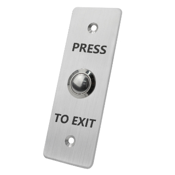 EB-S40 Door Access Controller Exit Button 3x3 1.7mm Thick Stainless Steel Face Plate-1.7mm Stanless Steel