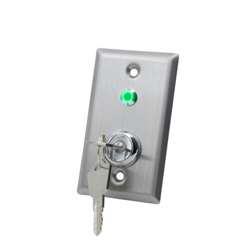 EB-S50KLC Exit Switch Stainless Steel DPDT Emergency Door Release Push Button-Key Switch