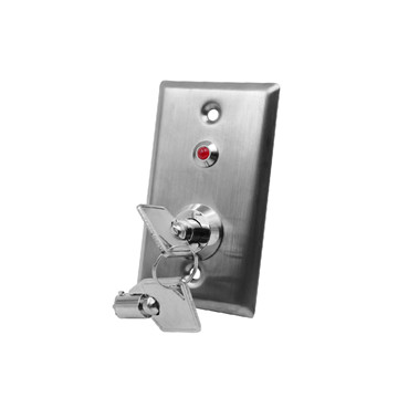 EB-S50KL Door Access Control Exit Push Buttons And Emergency Pull Station Exit Switches-Key Switch