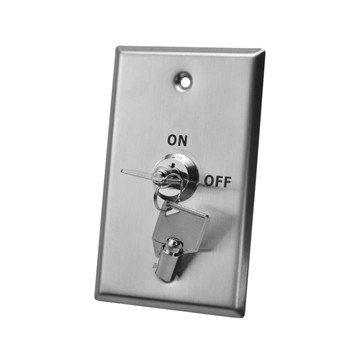 EB-S70K Access Control Emergency Stainless Steel Door Button With Mechanical Key-Key Switch