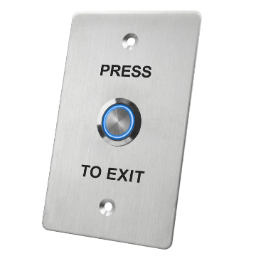 EB-S70LS Stainless Steel 12V Exit Button with Dual Light Door Release Exit-1.7mm Stanless Steel