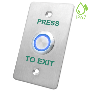 EB-SW50L Stainless Steel Waterproof Exit Button with LED-1.7mm Stanless Steel - view 4