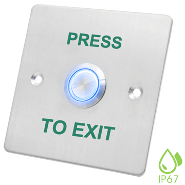 EB-SW86L  Stainless Steel Waterproof Exit Button with LED-1.7mm Stanless Steel - view 4