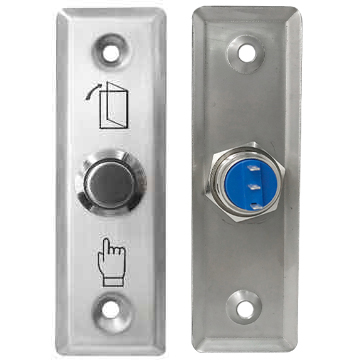 S28D Narrow 0.9mm Thick 304 Stainless steel Exit Button (Wire Drawing）-0.8mm Stainless Steel