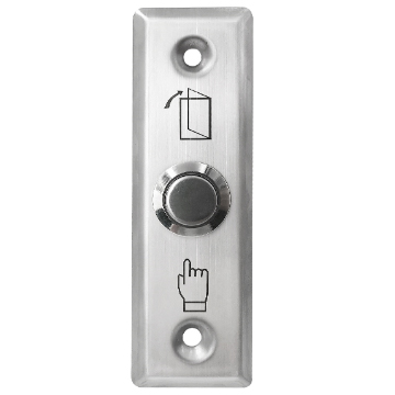 S28D Narrow 0.9mm Thick 304 Stainless steel Exit Button (Wire Drawing）-0.8mm Stainless Steel - view 2