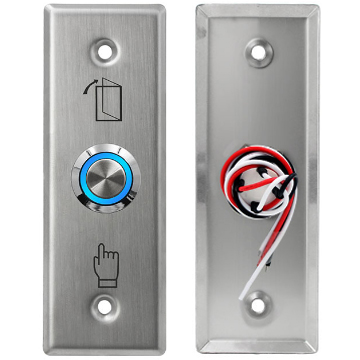 S40LS Stainless Steel Push To Exit Buttons-0.8mm Stainless Steel