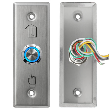 S40L Illuminated Exit Button For Security Access Control-0.8mm Stainless Steel