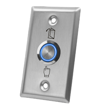 S50LS Door Switch Wire Drawing Exit Button Panel-0.8mm Stainless Steel