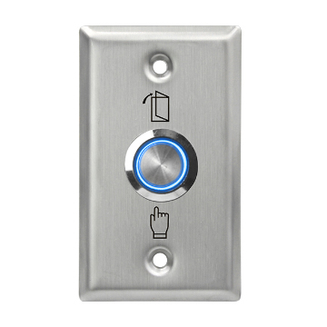S50LS Door Switch Wire Drawing Exit Button Panel-0.8mm Stainless Steel - view 2