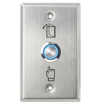S70LS 115*70mm Stainless Stele Exit Panel Button Switch-0.8mm Stainless Steel - view 2