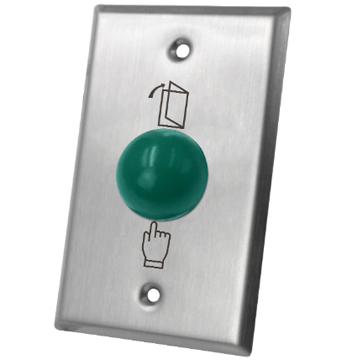 S70MG Durable 304 Stainless Steel Exit Button Flat Mushroom Switch Push Button For Access Control ANSI Size Market.-Mushroom
