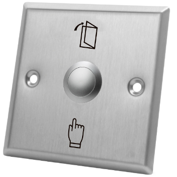 S86D Wire Drawing Stainless Steel Unlock Door Sensor Exit Button-0.8mm Stainless Steel