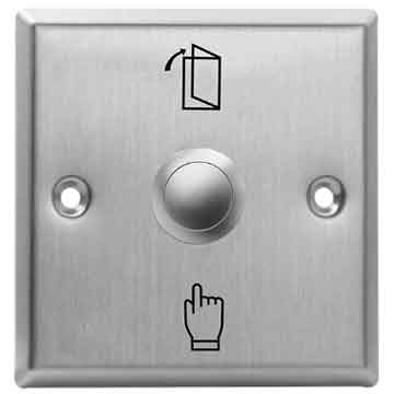 S86D Wire Drawing Stainless Steel Unlock Door Sensor Exit Button-0.8mm Stainless Steel - view 2