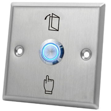 S86L Square Exit Switch Button Stainless-0.8mm Stainless Steel