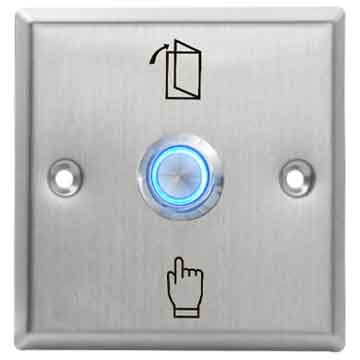 S86L Square Exit Switch Button Stainless-0.8mm Stainless Steel - view 2