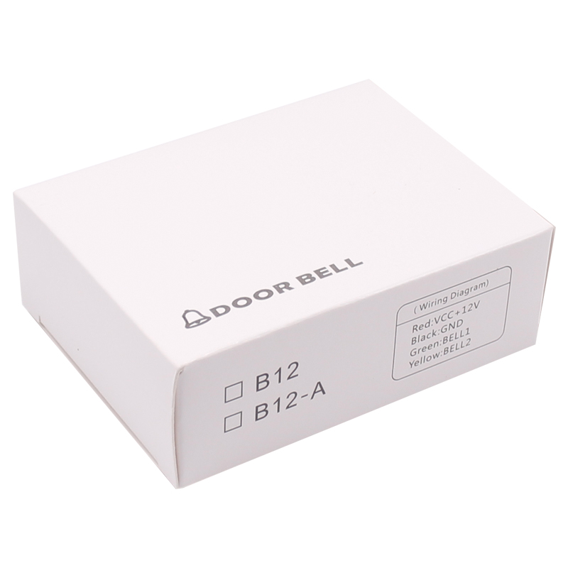 B12 12V Wired Doorbell For Fireproof ABS Material Electronic doorbell access control - view 4