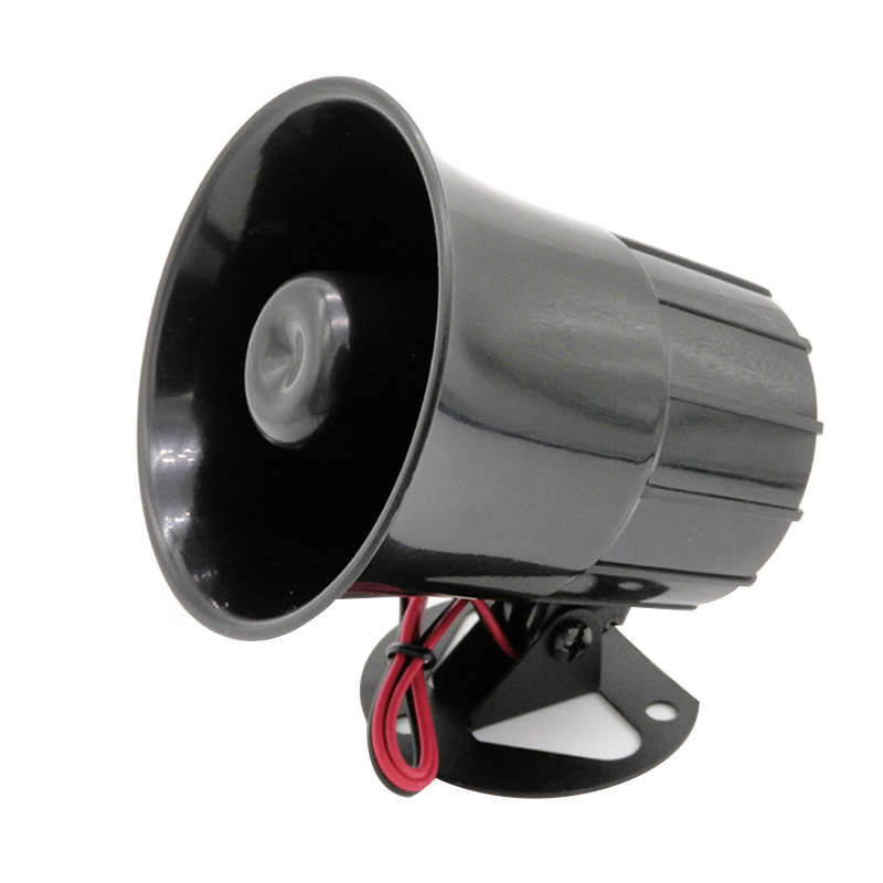ES-626 Alarm Siren 12V 110dB Treble Speaker Wire Loud Horn Alarm Siren Speaker Burglar Alarm System for Outdoor Security