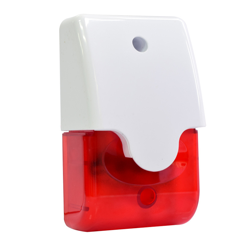 RHD-103 DC9 to 12V Wired Strobe Siren Red Light Sound Flash Buzzer Siren - view 2
