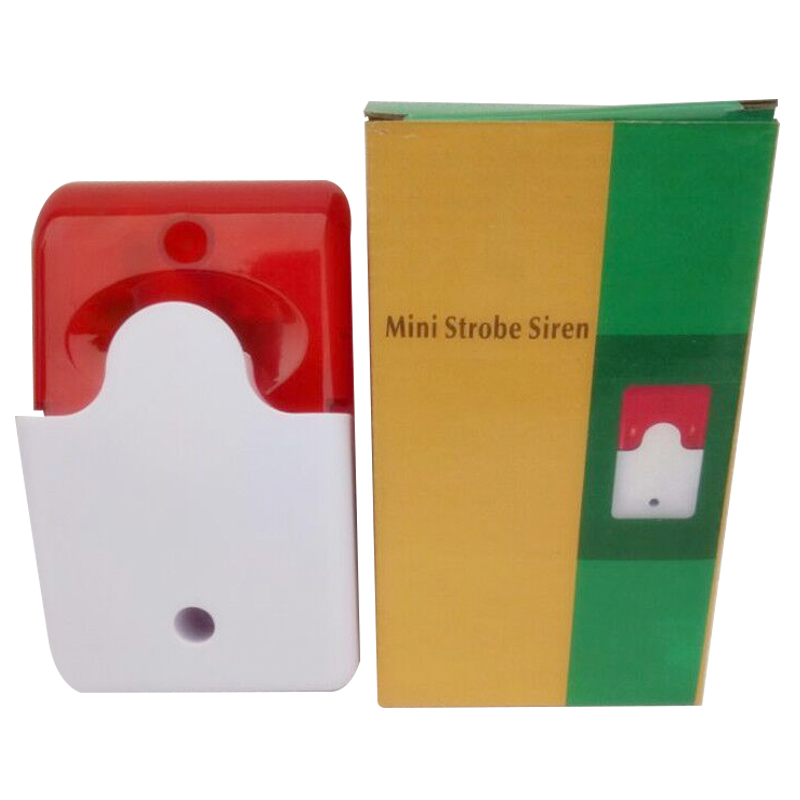 RHD-103 DC9 to 12V Wired Strobe Siren Red Light Sound Flash Buzzer Siren - view 3