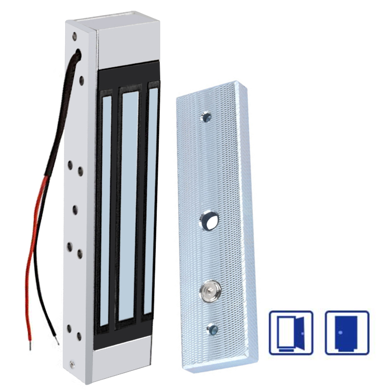S4A EL-350ST Single Door 180KG Magnetic Lock with LED & Lock Sensor