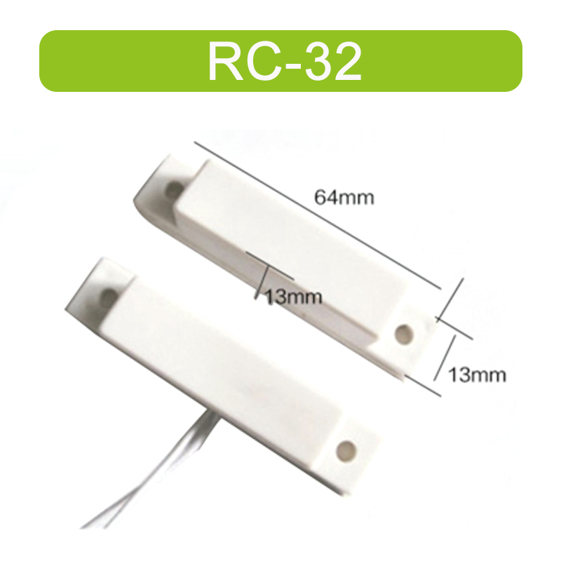 RC-32 Surface Mount Wired NC Door Sensor Alarm Magnetic Reed Switch