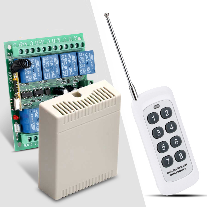 EB-19H DC12V 8ch Channel RF Wireless Remote Control Switch