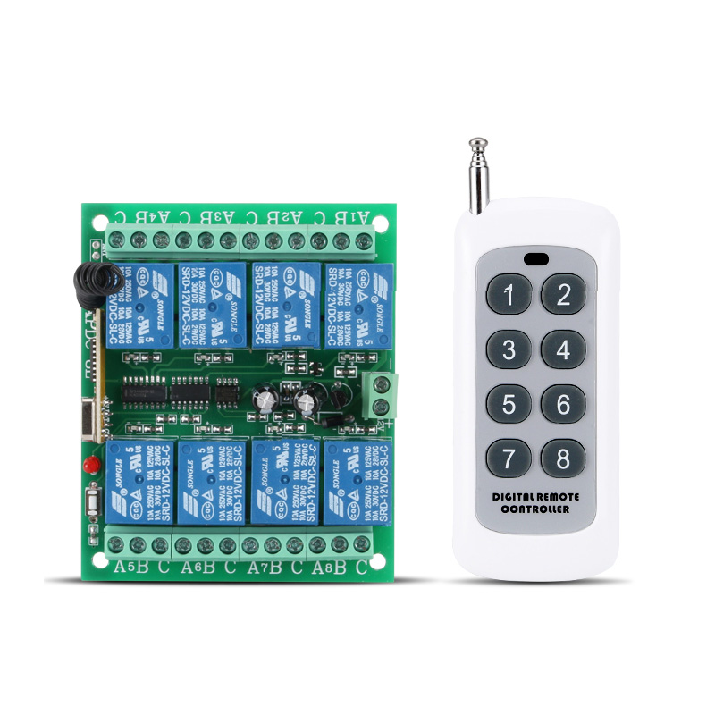 EB-19H DC12V 8ch Channel RF Wireless Remote Control Switch - view 3